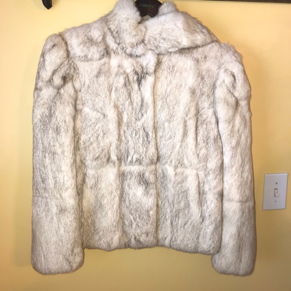 Jackets & Blazers - 80s Vintage Rabbit Fur Jacket